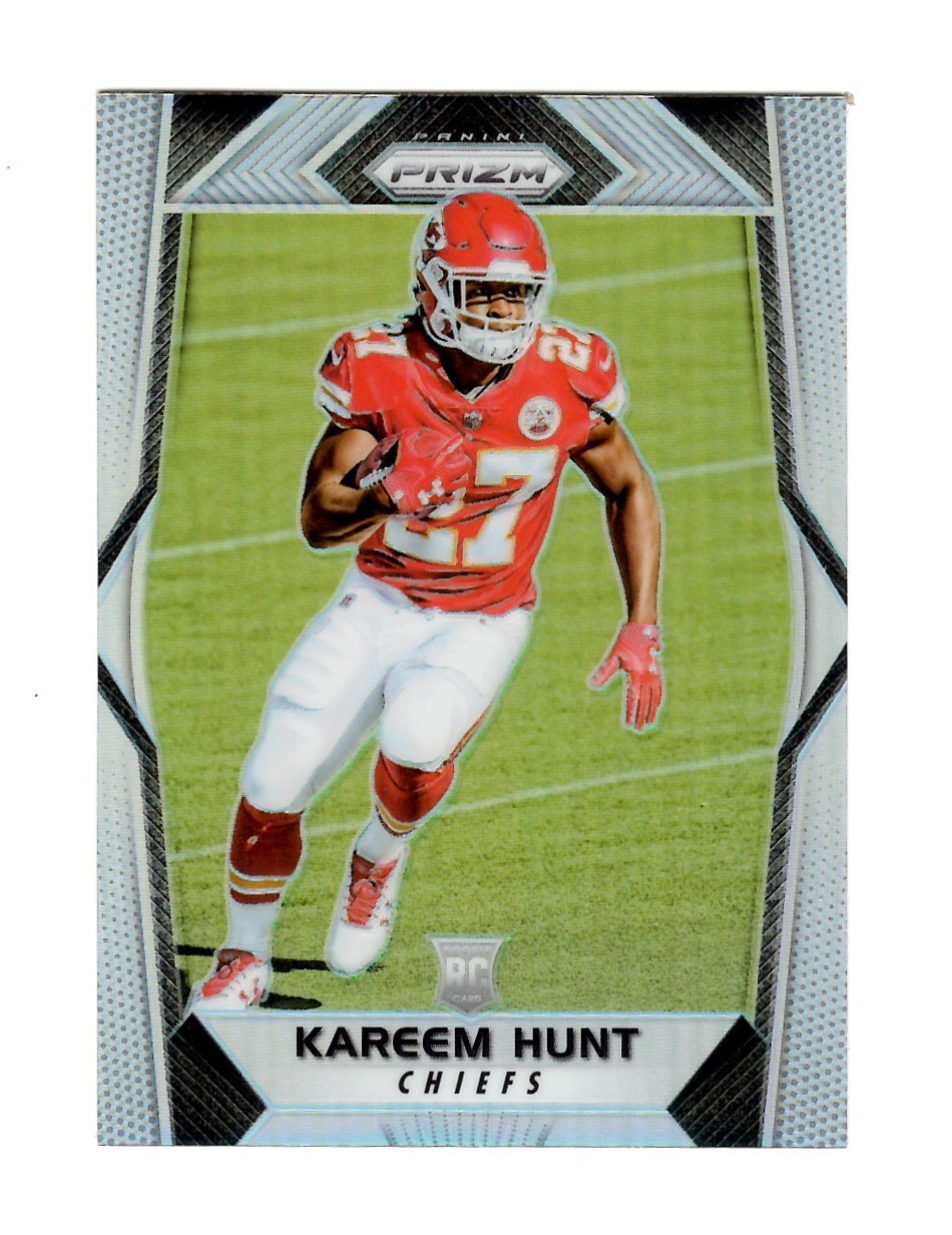 2017 Panini Prizm #253 Silver Prizm Kareem Hunt RC            Kansas City Chiefs