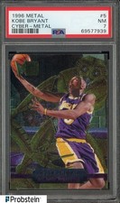 1996 Fleer Metal Cyber-Metal #5 Kobe Bryant Los Angeles Lakers HOF PSA 7 NM