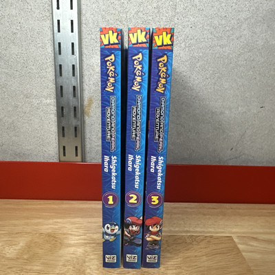 Pokémon Diamond And Pearl Adventure Manga Lot Books 1-3 Shigekatsu Ihara