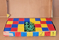 1971 Tupperware Toys Busy Blocks Alphabet 26 Blocks 24 Animal Figures with Box