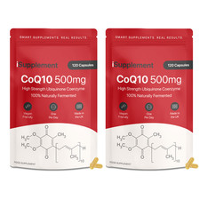CoQ10 Ubiquinone 500mg | High Strength Natural Coenzyme Q10 500mg (Pack of 2)