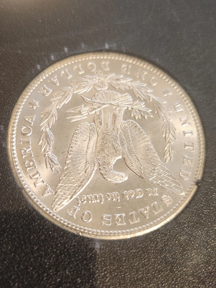 1883 CC Carson City Morgan Silver Dollar Uncirculated GSA Hoard W/ Box and Paper - Image 3 of 4