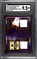2019 Leaf In The Game Gretzky Ryan Dual Relics Purple /20 SGC 9.5 MT