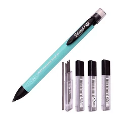1.8mm Flat Lead Mechanical Pencil with 24 2B Lead Refills for Sketching
