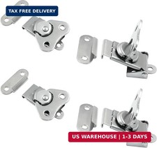 4 Pack Stainless Steel Butterfly Twist Lock Toggle Latch  Small, Catch Hasp Cla