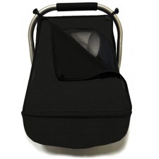 3-in-1 Car-Seat Canopy Cover - Protective Carseat Sun Shade with Black