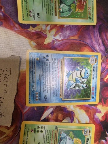 Blastoise Base Set Holo Rare Card 002/102 LP Condition Pokemon Card original