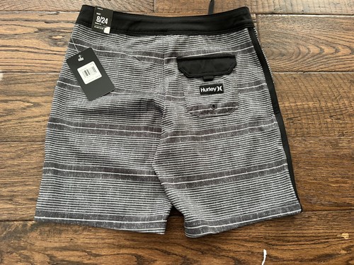 Hurley Boys Board Short Youth Inseam 7.25" Black 987810-0230 New - Picture 5 of 8