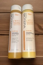 Biotera Nurture Moisturizing Shampoo/Conditioner Set For Dry Hair-10.1oz-New/DC
