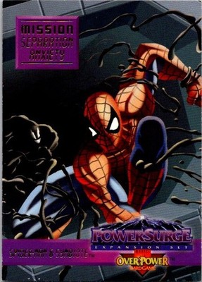 1995 Marvel Over Power Power Surge Spider-Man Symbiote  6 of 7 Played See Scan