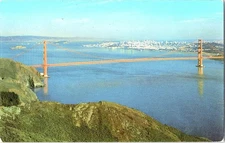 Golden Gate Bridge San Francisco Union Oil Chrome Postcard