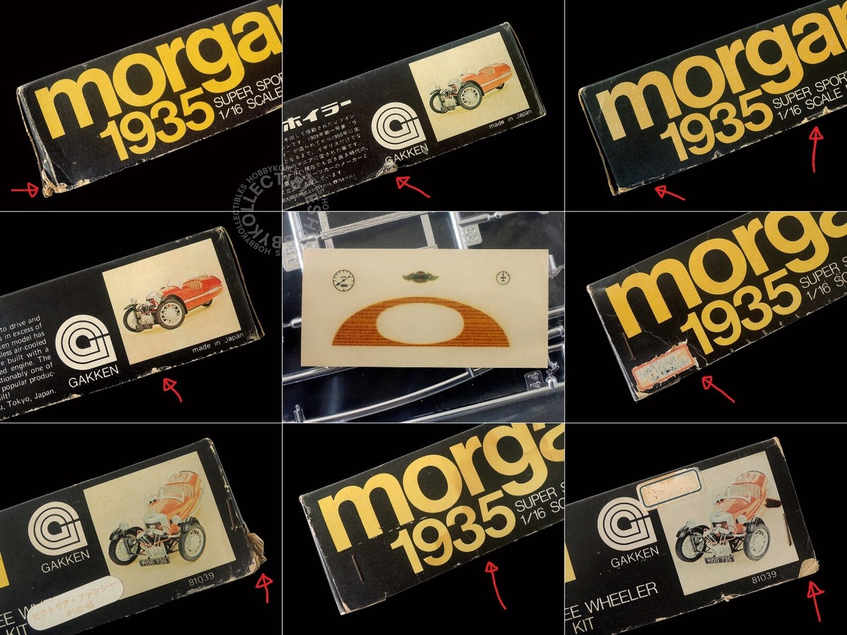 自動車 1935Morgan Super Sports 1/16 Gakken 1/16 Morgan 1935 Super Sport Three Wheeler Vintage