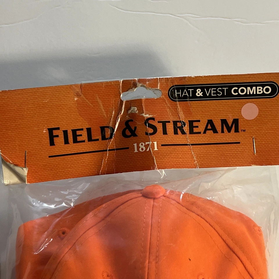 Field & Stream Blaze Hat & Vest Combo Adult One Size Blaze Safety Orange - Image 2 of 4