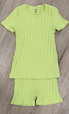 BTW Kids Size 5 Short Sleeve Thick Ribbed Tee With Matching Shorts Great Cond.