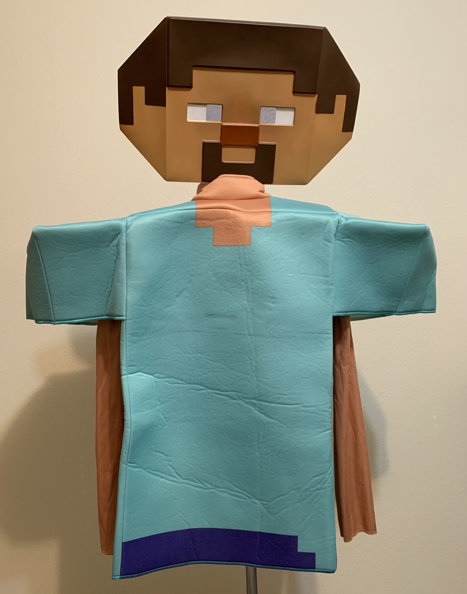 Steve Head Costume Carnevale Steve Minecraft Kit Costume Steve