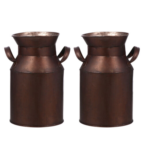 Tin Bucket Rustic Tin Flower Bucket Pot Galvanized Metal Vase Metal Rustic Vase