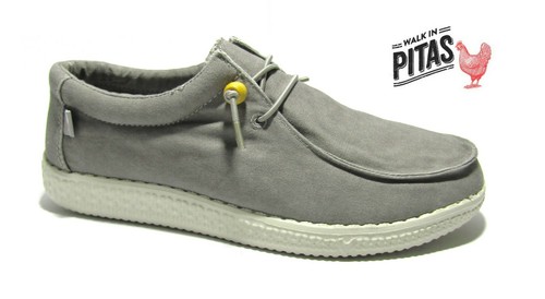 Scarpe mocassini da uomo tessuto tela Pitas casual sportivi leggeri estivi  lacci | eBay