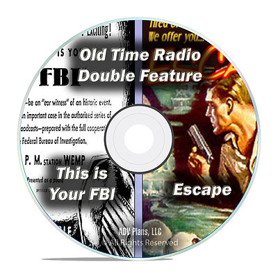 Escape This Is Your FBI, 646 Episodes, Old Time Radio Shows, OTR