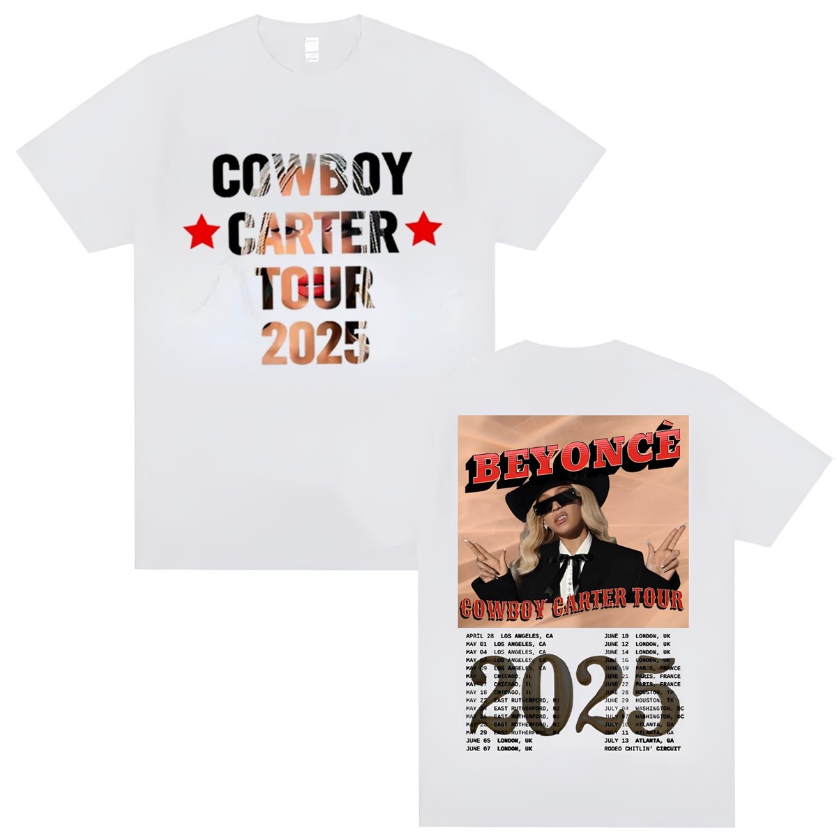 Beyonce Cowboy Carter Tour 2025 Unisex T Shirt S-3XL, Gift