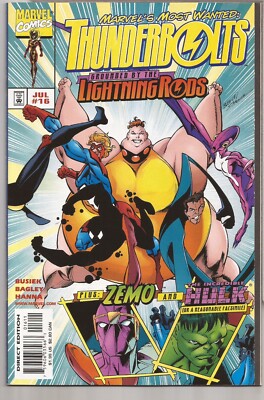 THUNDERBOLTS #16   MARK BAGLEY COVER ART   1998   1ST APPEARANCE