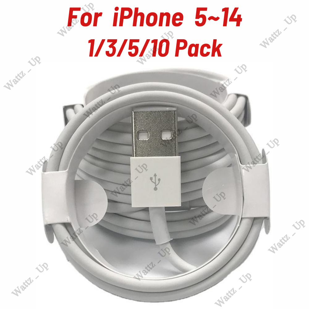 For iPhone 6 7 8 Plus XR X 11 12 13 14 USB Charger Cable Charging Data Cord Lot