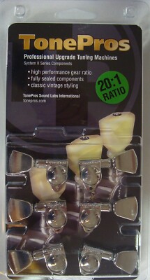 GKH33X-C TonePros Tuning Machines 3 x 3, ''Drop In'', Chrome