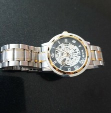 SEWOR Mens Mechanical Hand-Wind Skeleton Tran...
