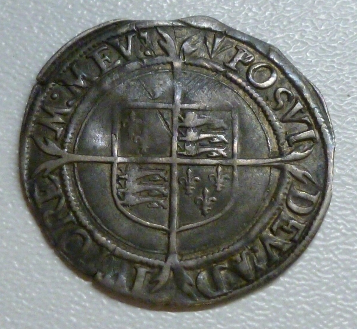 Elizabeth I Silver Hammered 6d Sixpence 3rd Issue (1565) MM Pheon