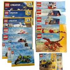 LEGO CREATOR Instruction Manuals Lot of 14 Lego Manuals Only *See Desc. For List