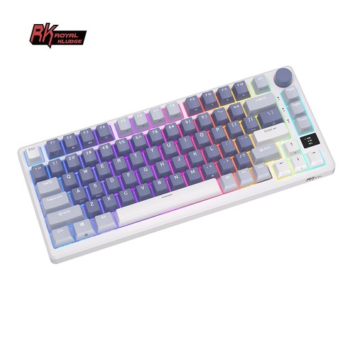 RK M75 Wireless Gaming Keyboard RGB Gasket Mounted Hot-Swappable Blue-Silver - Picture 4 of 6