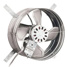 1020 CFM Silver Electric Powered Gable Mount Gable Louver Vent