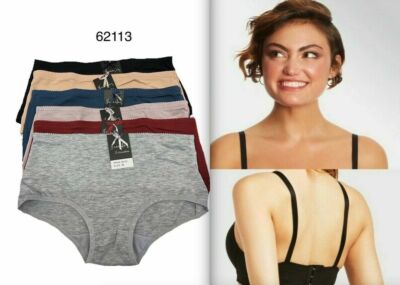 07！ 3 6 Women's Stretch Cotton 62113 Knickers Cotton Bikini Panties