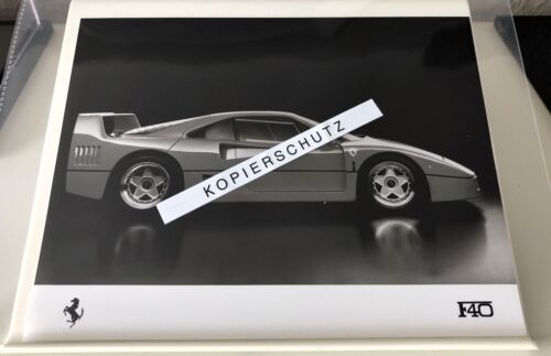 7 photos de presse originales Ferrari 02-88. Enveloppe complète photos brillantes incl. F40 - Photo 1 sur 8
