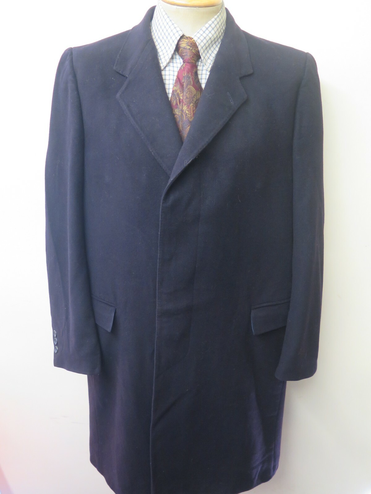 Yves Saint Laurent YSL Trench in lana impermeabile taglia L 42 R Euro 52 regolare