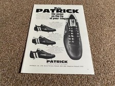 WFBK18 WORLD SPORTS MAGAZINE 10X8 ADVERT PATRICK FOOTBALL BOOTS