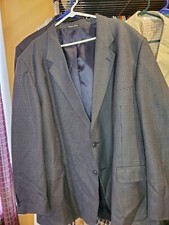 Vintage Evan Picone 100 Wool Mens Dark Plaid Blazer Sportcoat Medium 40