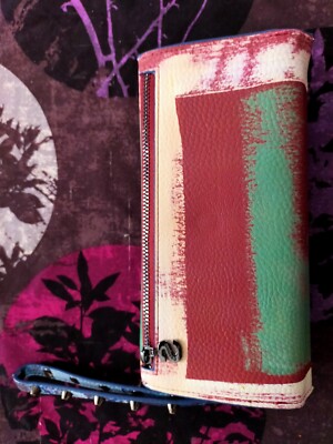 Portefeuille Réversible Desigual Imprimé - Similicuir, Coloré, Taille XL, Neuf Avec Défauts