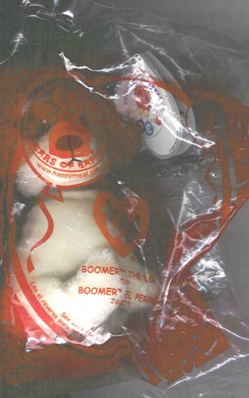 2009 McDonalds Happy Meal Ty teanie beanie Boomer the Dog #3