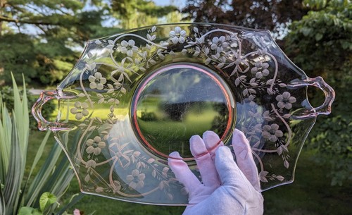 Rare Central Glass Works Platter - Picture 4 of 10