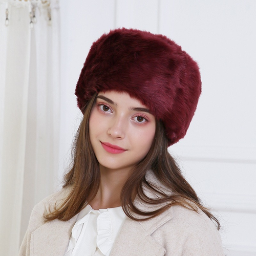 Lady Faux Fur Hat Earflap Cossack 