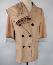 VTG 70s Style Women's M Leisure Suit Double Breasted Peach Party Vacation