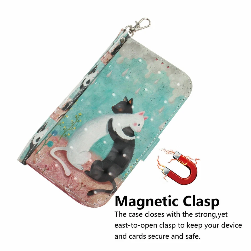 Cat Flip Phone Case For iPhone Samsung Huawei Xiaomi Moto LG Sony Nokia Google - Image 4 of 4