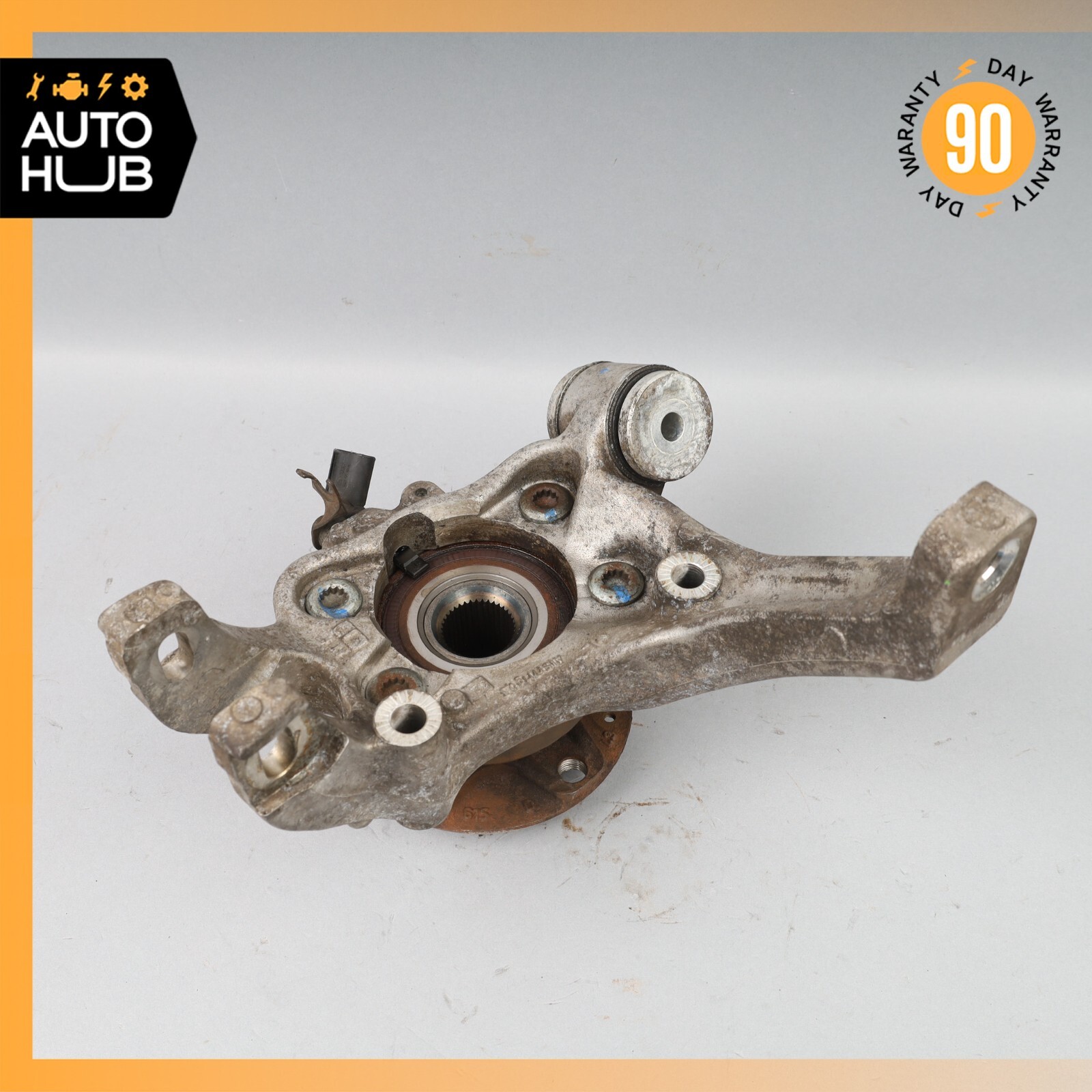 03-13 Bentley Continental Flying Spur Rear Left Side Spindle Knuckle Hub OEM 80k