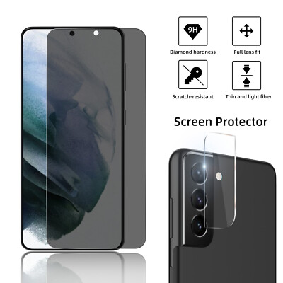 For Samsung S21+ Note 20 Ultra 5G Anti-Spy Privacy Glass Screen+