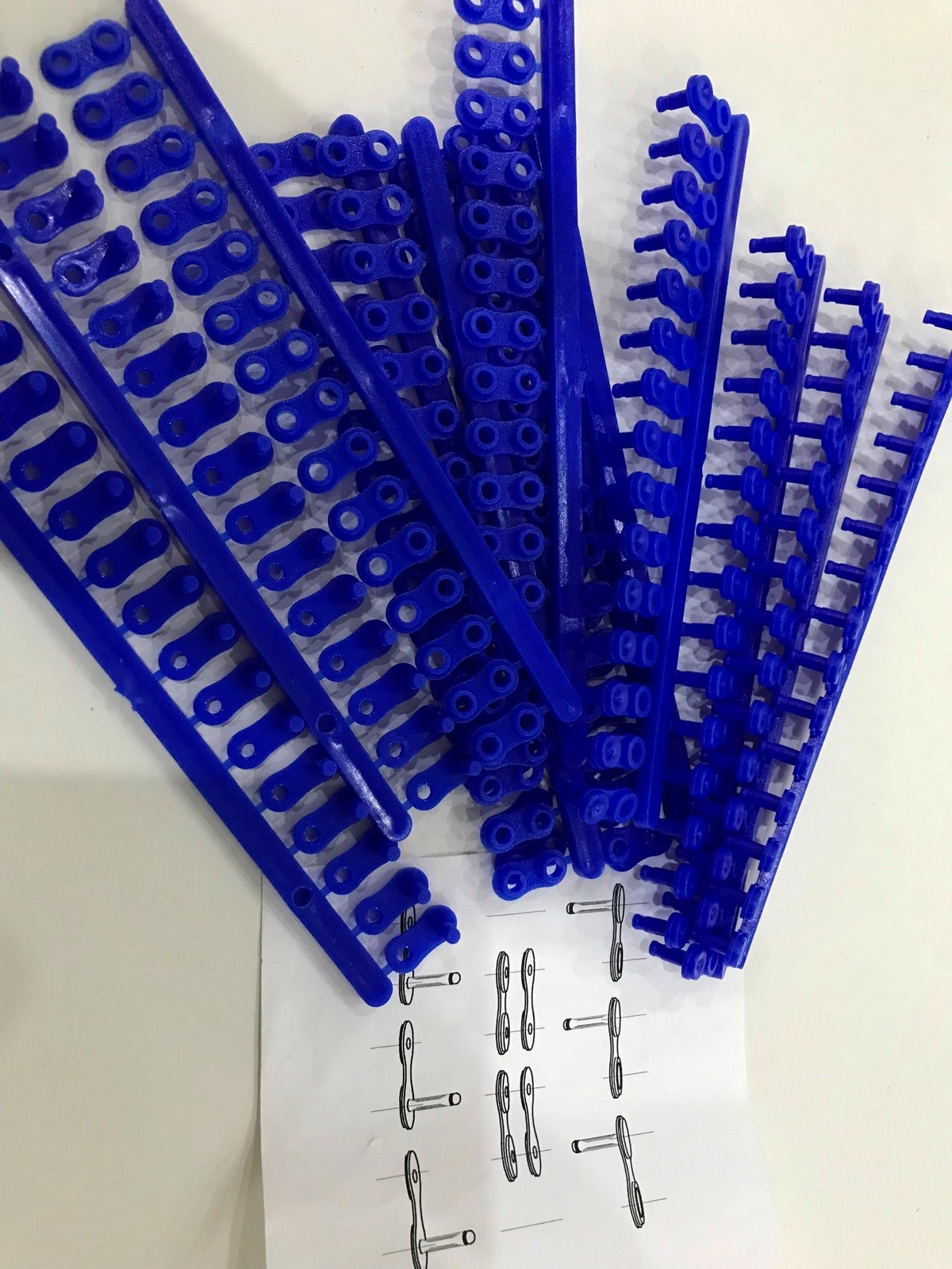 Model Chain And Cogs Plastic Chain & Cogs / Sprockets Model Making Educational Hobbyists ...