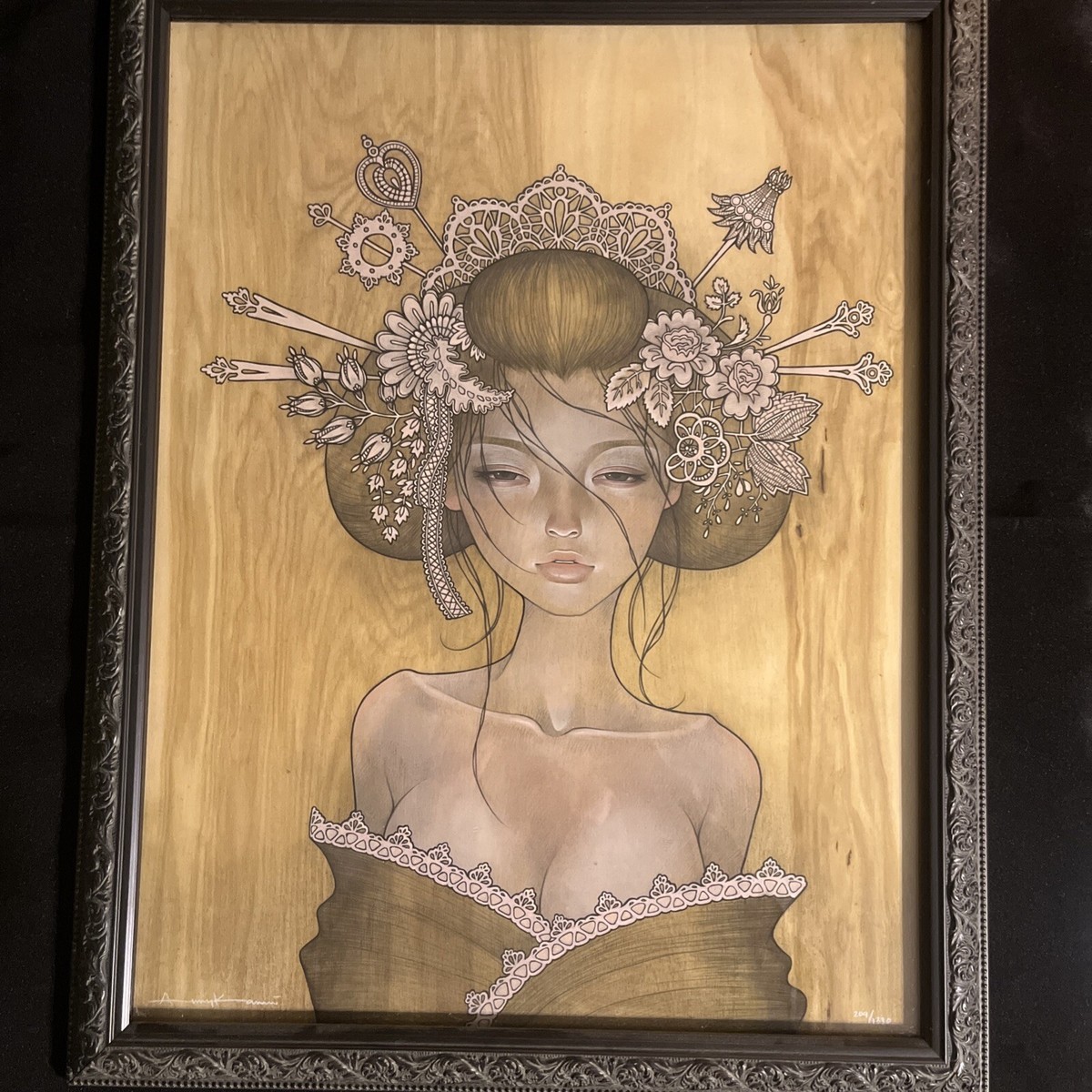 ヴィンテージ アンティーク 油絵 アート hooked vintage s-l1200.jpg