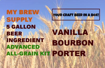 Vanilla Bourbon Porter - ALL GRAIN 5 Gal Beer Ingredient Kit by My Brew Supply