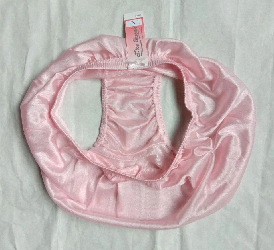 x3 Bragas De Colección Nylon Sedoso Hi Briefs Granny Sissy Bragas Ropa Interior XL Foto 4 de 4