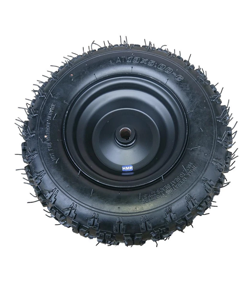 Komplettrad 2x Felge 6 Zoll hinten schwarz mit Reifen 13x5.00-6 ATV Kinderquad - Bild 4 von 4