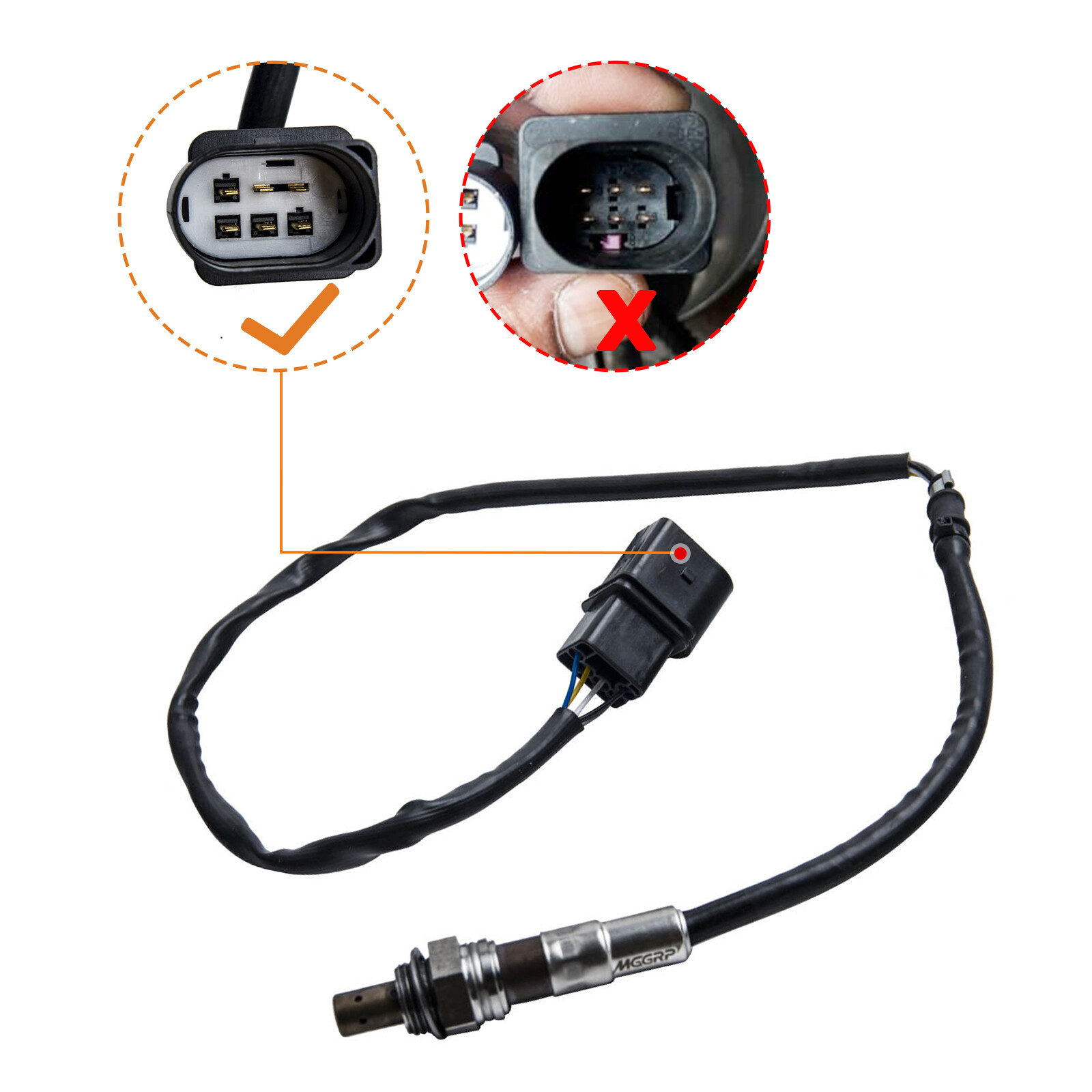 1x Front 5 Wire Lambda Oxygen O2 Sensor for AUDI VW Golf IV Polo 